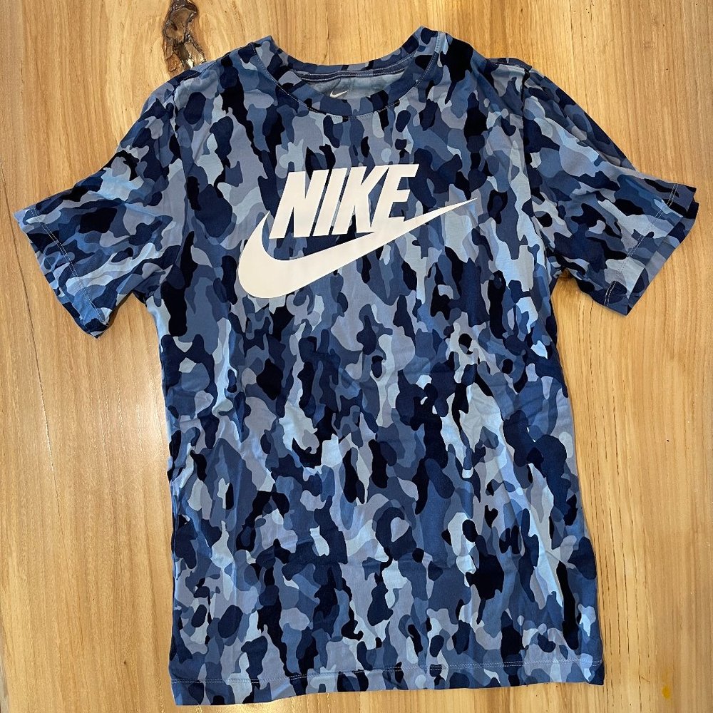 Nike Blue Camo T Shirt